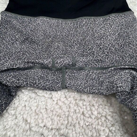 Lululemon Run The Day Crop Fractal Dark Starlight Black Gray - Picture 7 of 14